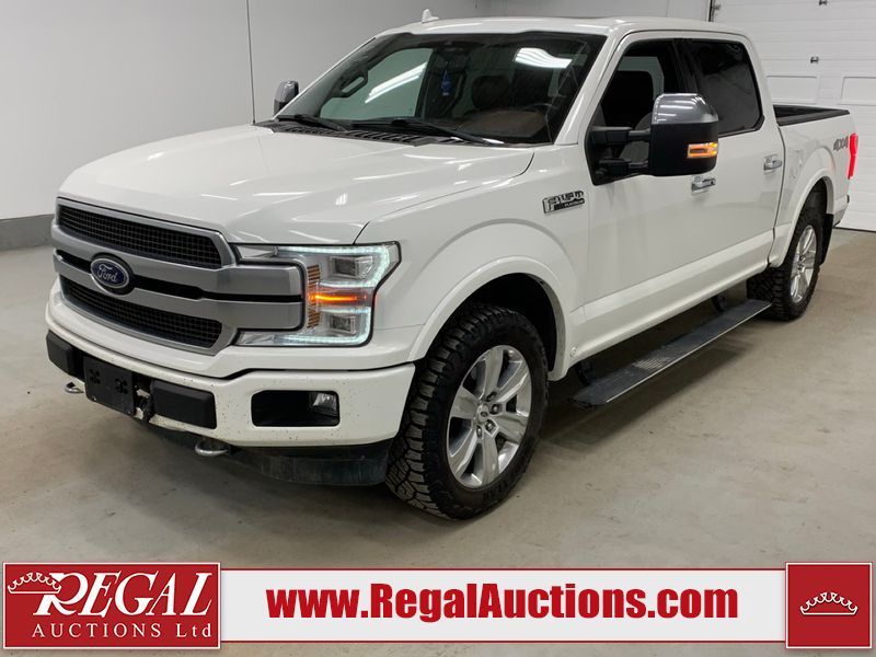 White 2020 Ford F-150 Platinum SuperCrew 4WD Pickup Truck Four-Wheel Drive