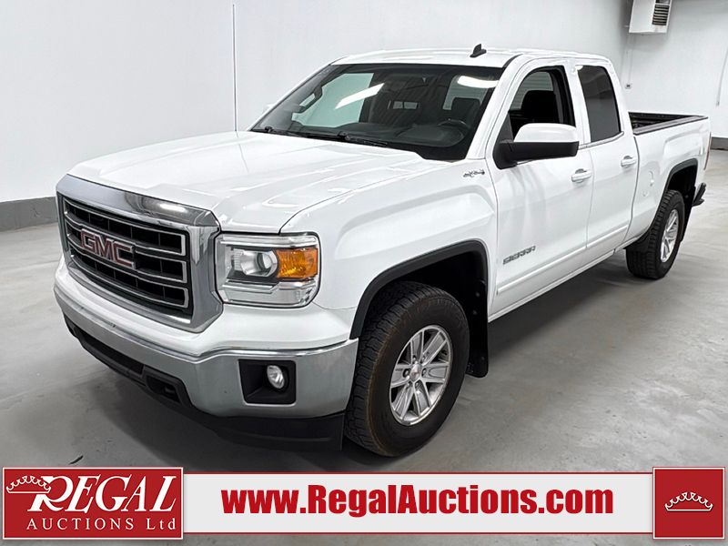 White 2014 GMC Sierra 1500 SLE Double Cab 4WD Pickup Truck Four-Wheel Drive