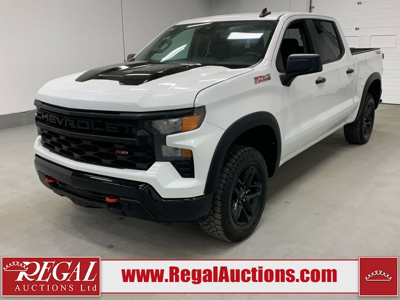 White 2023 Chevrolet Silverado 1500 Pickup Truck Four-Wheel Drive Automatic