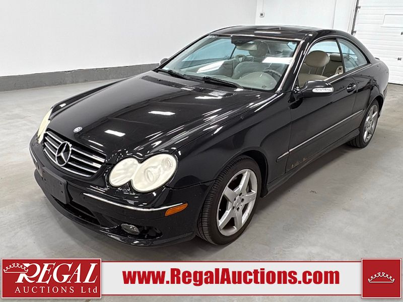 Black 2005 Mercedes-Benz CLK Coupe Rear-Wheel Drive