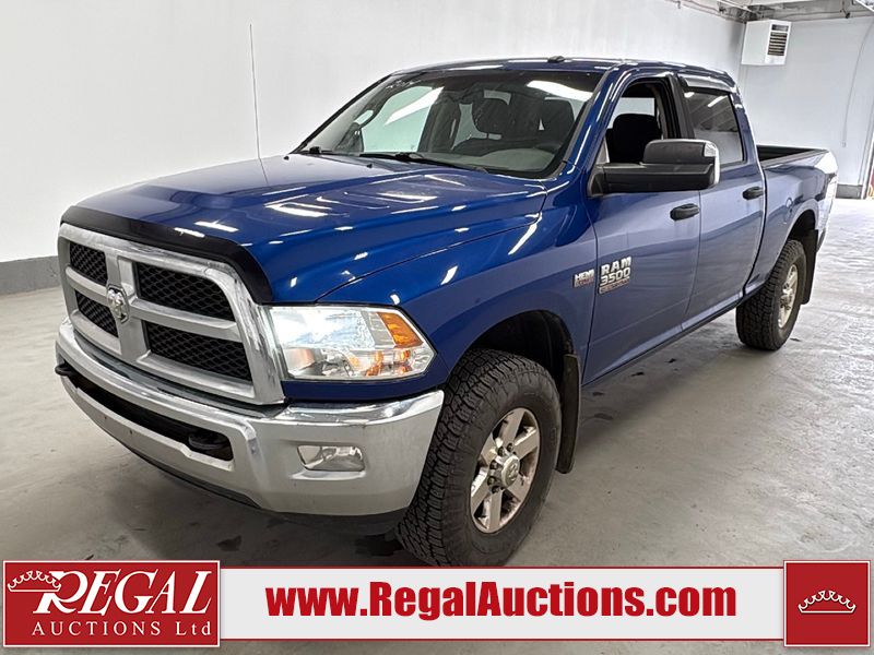 Blue 2014 RAM 3500 Pickup Truck Four-Wheel Drive