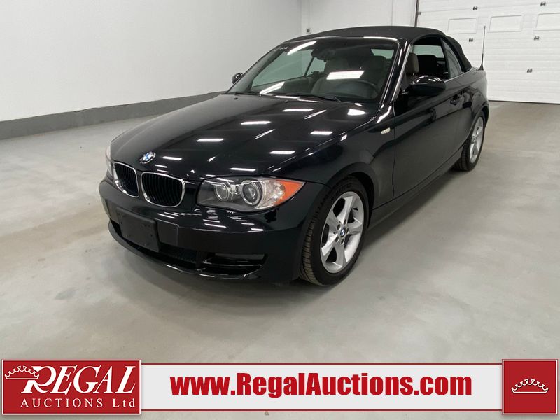 Black 2008 BMW 1 Series Convertible Rear-Wheel Drive