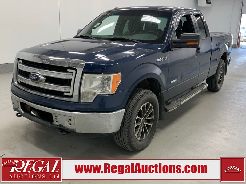 Blue 2013 Ford F-150 Pickup Truck Four-Wheel Drive