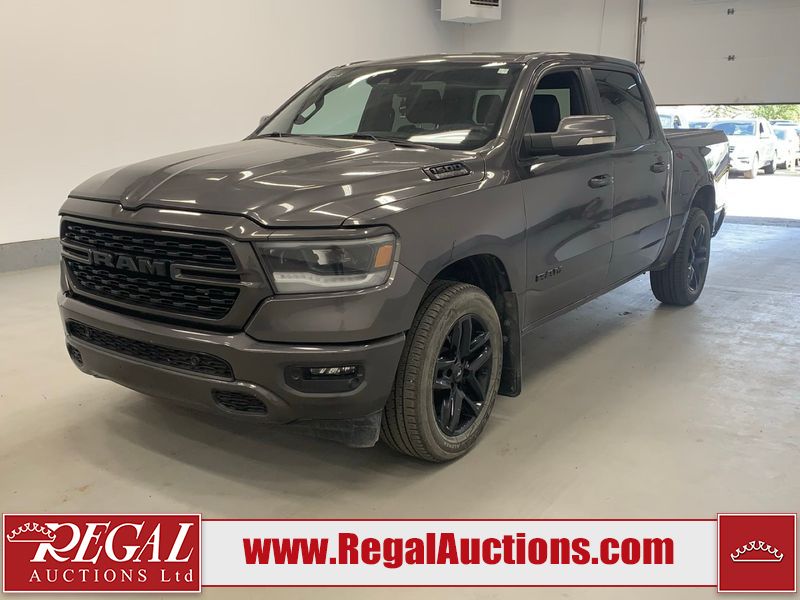 Gray 2022 RAM 1500 Pickup Truck Four-Wheel Drive
