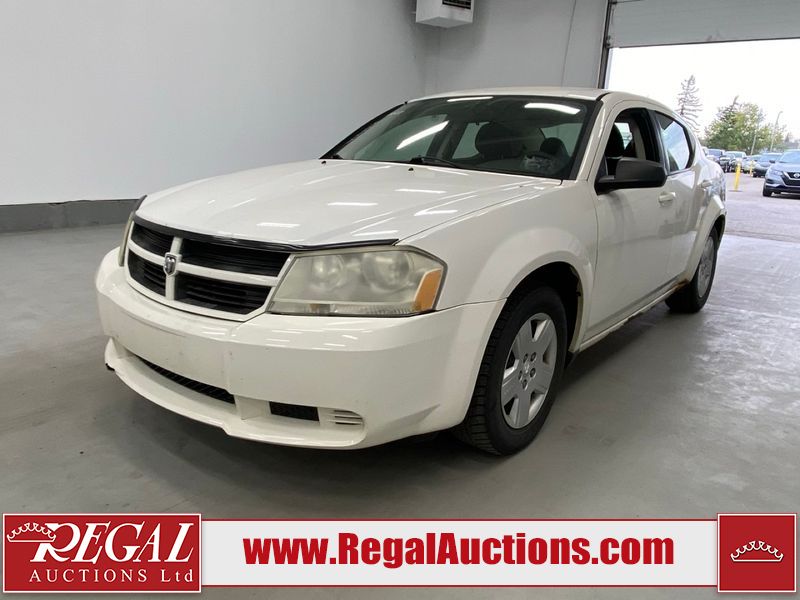 White 2009 Dodge Avenger Sedan Front-Wheel Drive Automatic
