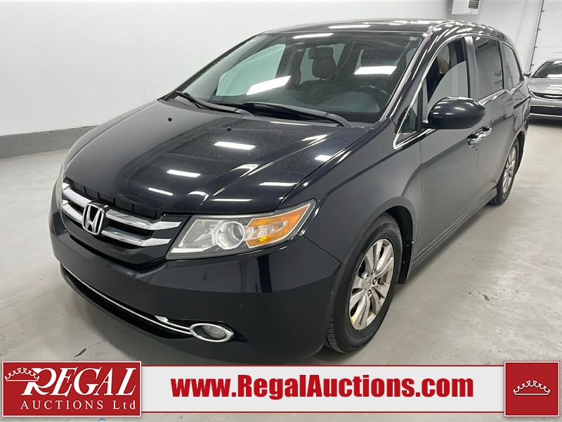 Gray 2014 Honda Odyssey Minivan Front-Wheel Drive