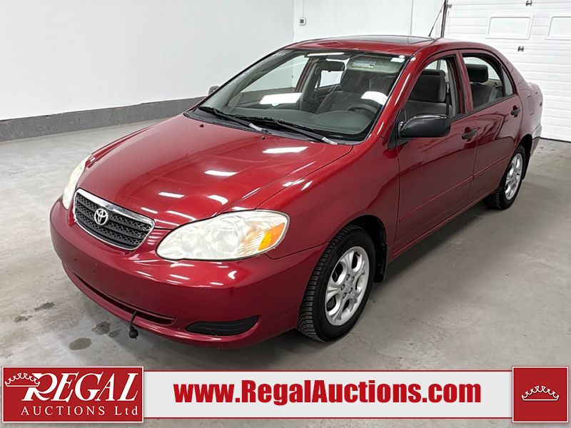 Red 2007 Toyota Corolla Sedan