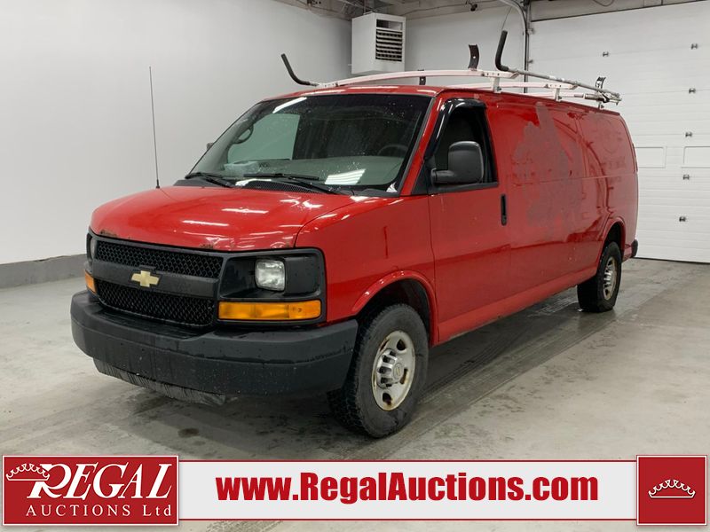 Red 2014 Chevrolet Express Cargo Van Rear-Wheel Drive